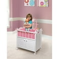 thumbnail image 3 of Cabinet Doll Crib with Chevron Bedding and Free Personalization Kit - White/Pink, 3 of 11