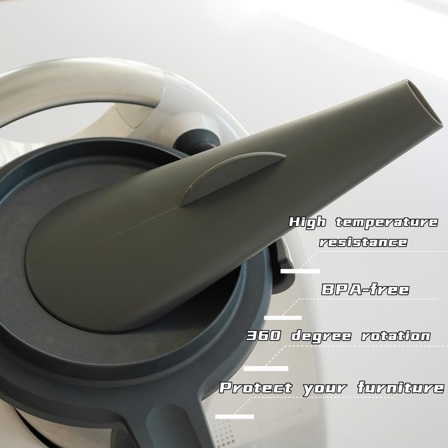 ABPETE Steam Diverter Steam Diversion Steam Steering Attachment Compatible with Thermomix TM5/TM6 Compatible with Thermomix Accessories