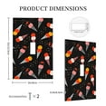 thumbnail image 3 of DouZhe 1-Gang Toggle Switch Wallplate, Cute Ice Cream Strawberry Decorative Wall Plates, 3 of 7
