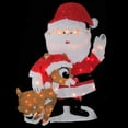 thumbnail image 2 of Rudolph the Red Nosed Reindeer Christmas 32" Prelit Santa Claus Outdoor Decoration - Clear Lights, 2 of 2