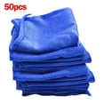 thumbnail image 1 of 50 Microfiber Water Absorbent Clean Cloth 30*30Cm Blue Towels for Car Home, 1 of 9