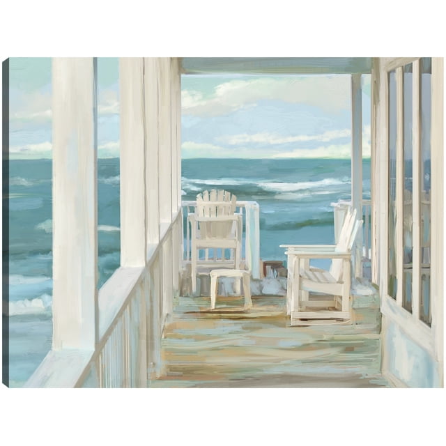 Cuadro Decorativo - frente al mar Jr Impresión en canvas, estrechado