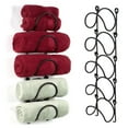 thumbnail image 5 of Towel Racks For Bathroom Wall Mounted Metal Wine Rack With Hooks Towel Shelf Towel Holder For Bath Rack Home Decor, 5 of 6