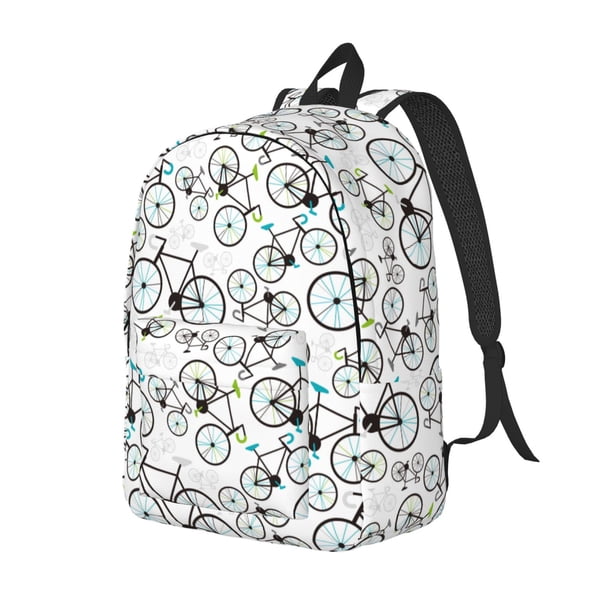 Easygdp Bicycle Mochila de Lona Resistente para Laptop, Compatible con Laptops de 15 a 17 pulgadas, Ideal para Escuela, Trabajo y Viajes-Medium