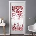 thumbnail image 3 of Non-Adhesive Static Cling Window Tint, Red Eucalyptus Window Privacy Film Frosted, Spring Summer Farmhouse Leaves Watercolor Insulated Windows Frosted Films for Living room, 35.4 x 78.7 Inches, 3 of 9
