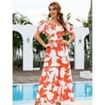 thumbnail image 3 of oyyn Women Elegant High Waist Floral Print Large Hem Long Party Dress Robe Female Clothes 2024 Chic Sexy Off The Shoulder Maxi Dresses XL, 3 of 6