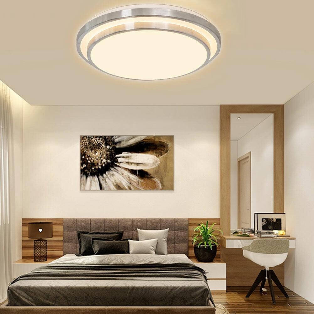 20" LED Ceiling Light Modern Ceiling Lamp Round Flush Mount Lighting Fixture 110V 35W for Bedrooms, Living Rooms, Dining Rooms