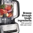 thumbnail image 6 of Hamilton Beach 14 Cup Food Processor with Stack & Snap Design and Extra 4-Cup Mini Bowl, Black, 6 of 8