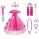 thumbnail image 2 of Disfraz de princesa Elsa de Frozen de Disney para niños, disfraz de aluvión de mariposas, traje de Frozen, Halloween ix zhangyuxiang unisex, 2 of 2