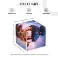 thumbnail image 4 of Lsque Lantern On Snow With Christmas Printed Tissue Box Cover Holder, Facial Paper Organizer Dispenser,Square with Bottom Belt, PVC Leather Decorative Organizer, 4 of 8