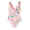 thumbnail image 3 of BULLPIANO Family Matching Swimwear Mommy and Me Swimsuits One Piece Printed Deep V Neck Bathing Suits, 3 of 8