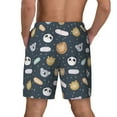 thumbnail image 3 of Kdxio Cartoon Animals Print Men's Swim Trunks with Compression Liner 7 Inch Inseam Quick Dry Swim Shorts, 3 of 7