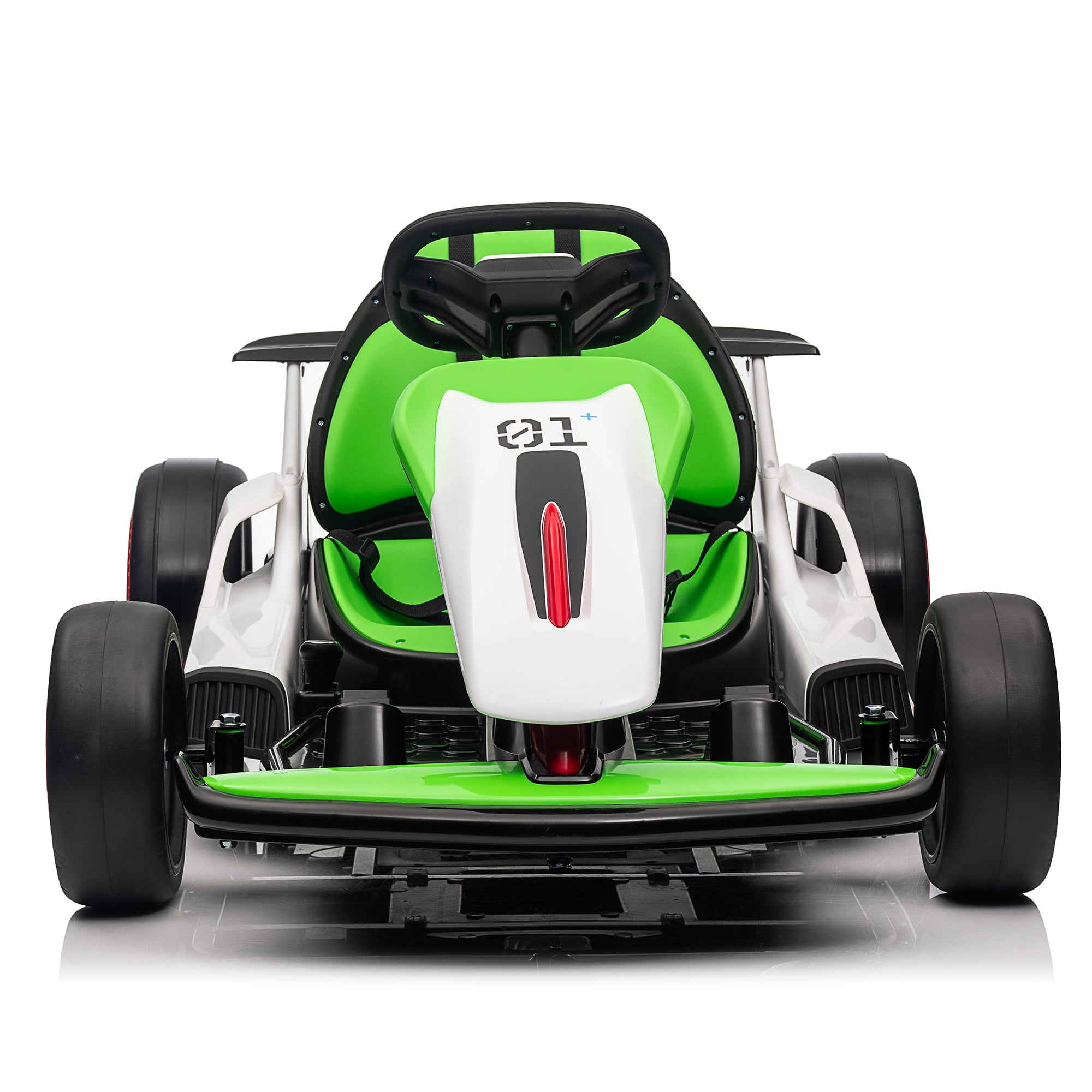 24V Electric Go Kart ride on toys for boys girls Age 6+, Green
