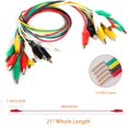 thumbnail image 6 of 10PCS Electrical Alligator Clips with Wires Test Leads Sets Soldered and Stamping Jumper Wires for Circuit Connection/Experiment, 21 inches 5 Colors (10 PCS), 6 of 8