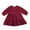 Wine Red, variant on Esaierr Kids Baby Girls Cotton Dress Toddler Casual Dresses Long Sleeve Solid Color Fall Winter Clothes for 2-6Y
