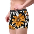 thumbnail image 2 of Gaeub Yellow White Daisy Pattern Print Men's Boxer Briefs,Super Fit Boxer Briefs for Men,Quick-Dry Underwear with 4-Way Stretch-X-Large, 2 of 5