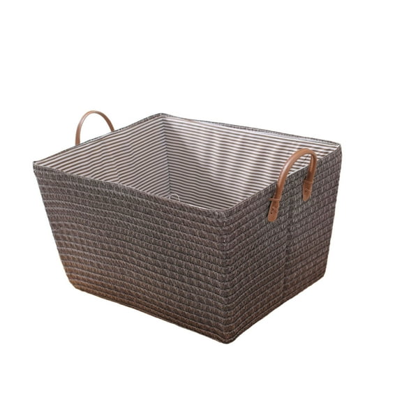 HengDidi Foldable Canvas Laundry Basket with Soft Handle and Spacious Interior for Dirty Clothes Management - Collapsible Hamper for Bathroom, Bedroom, and Campus Living