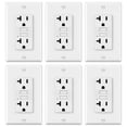 thumbnail image 1 of GFCI Outlets ELECTECK, paquete de 6 amperios, no es resistente a manipulaciones, color blanco, 1 of 7