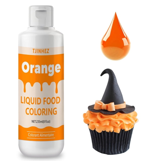 Líquido colorante alimentario TJINHEZ Vibrant Concentrated Orange 240 ml