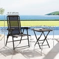 thumbnail image 3 of Outsunny 3 Pieces Patio Bistro Set, Outdoor Folding Chairs & Table Set, 3 of 10