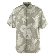 Men's Geo Leaf Camp Shirt-TL-L