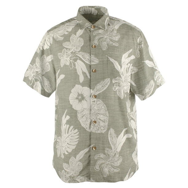 Tommy Bahama Tommy Bahama Men's Big and Tall Geo Leaf Camp Shirt