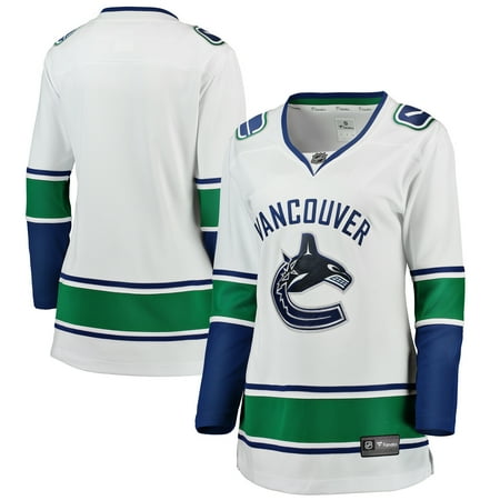 Vancouver Canucks Jersey - Vancouver Canucks Fanatics Branded Women's Away Breakaway Jersey - White