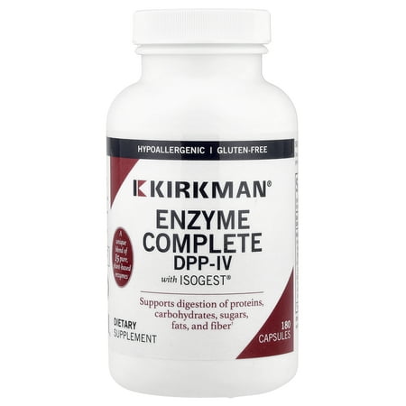 Kirkman Labs Enzyme Complete DPP-IV With ISOGEST®, 180 Capsules