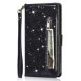 thumbnail image 5 of Allytech Glitter Case for Samsung Galaxy A05, Bling PU Leather Flip Folio Stand Cards Holder Anti-Scratch Shockproof Bumper Wallet Case Cover for Galaxy A05 - Black, 5 of 6