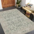 thumbnail image 2 of Tribal Boho Distressed Oriental Grey Green Area Rug Vintage Rug for Livingroom Bedroom Diningroom Non Shedding Farmhouse Office Floor Carpet 2x3ft, 2 of 7
