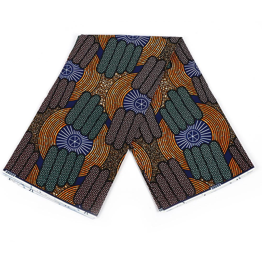 Mgaxyff African Print Fabric 6 Yards, African Traditional Style Cotton