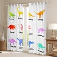 thumbnail image 2 of YST Kids Dino Curtains 52x63 inch,Dinosaur Blackout Curtains for Boys Child,Set of Ancient Dinosaur Curtains & Drapes,Jungle Animal Window Curtains 2 Panels Bedroom Decor, 2 of 6