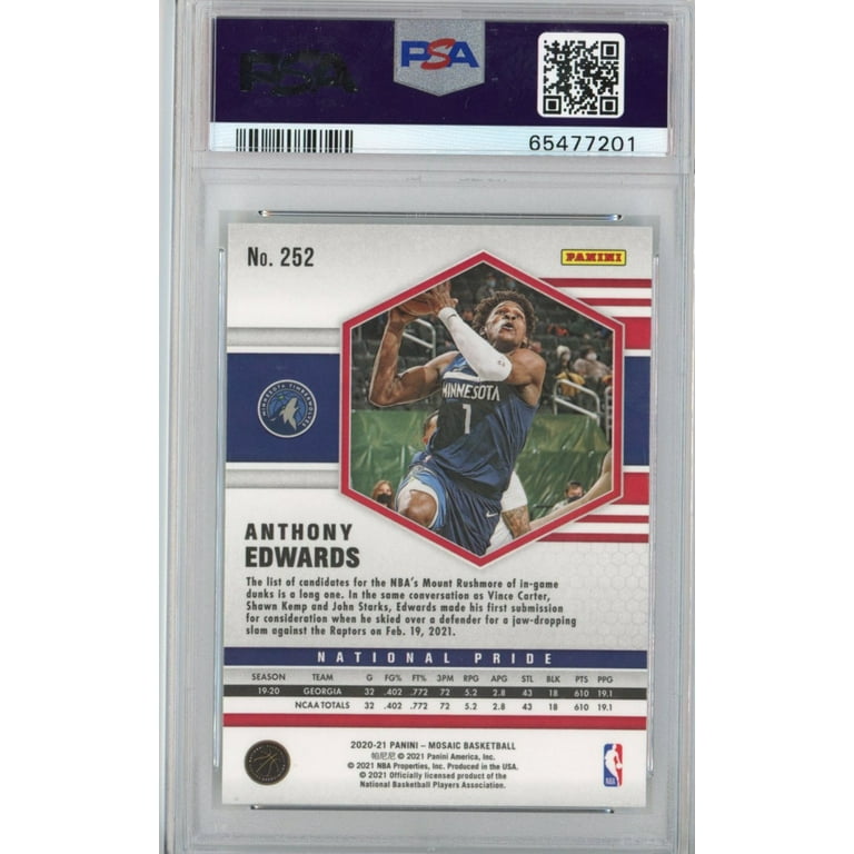 2020 Panini Mosaic Joe Burrow #201 PSA 9 Mint RC Rookie