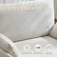 thumbnail image 6 of FFH 3-in-1 Convertible Chair Bed, Foldable Sleeper Sofa Chair with Side Pockets and Pillows, Small Spaces, Beige, 6 of 12