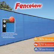 Fence4ever Blue 6'x50' 6ft tall Fence Privacy Screen Windscreen Shade Cover Mesh Fabric Tarp