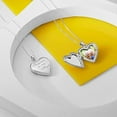 thumbnail image 4 of PicturesOnGold Forever In My Heart Locket Necklace for Women That Hold Pictures & Engraving in Personalized Jewelry Gifts for Men & Women Sterling Silver (Locket + 1 Photo)., 4 of 6