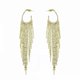 thumbnail image 1 of Pendientes colgantes de borla larga de oro para mujer, pendientes largos de rosca, pendientes de cadena para niñas, 1 of 3