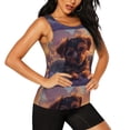 thumbnail image 2 of Fotbe Puppy Lying On A Cloud Blusas Sin Mangas para Mujer – Estilo Casual, Corte Suelto, Slim-Fit, Cuello Redondo Deportivo, Tops de Verano para Gimnasio y Yoga-Medium, 2 of 7