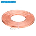 thumbnail image 2 of Uxcell 32.8 Feet Flat Aluminum Wire 20 Gauge Bendable Anodized Aluminum Wire Copper Tone, 2 of 5