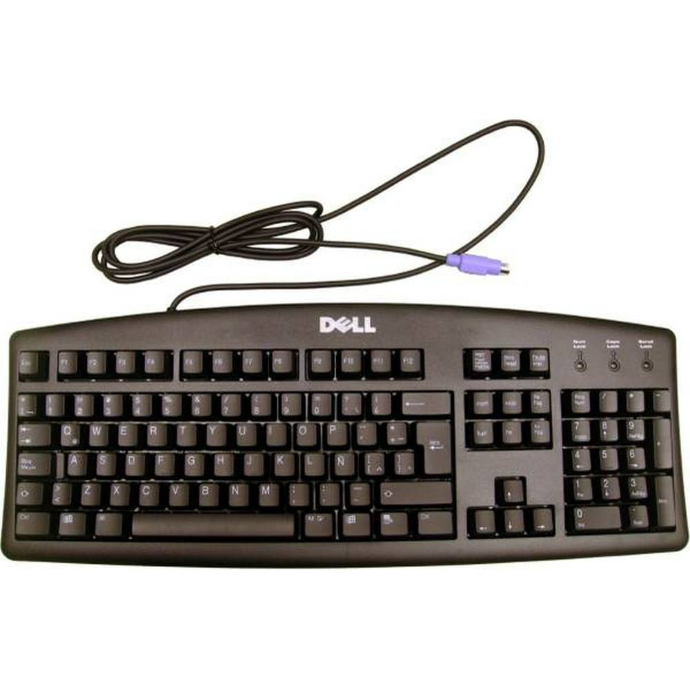 Dell Keyboard, Model SK8110, PS/2 Wired Interface, Black (refurbished