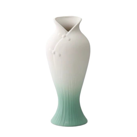 Ceramic Vase for Farmhouse Decor, Modern Table Centerpiece for Living Room Kitchen Shelf