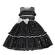 thumbnail image 2 of Vestido de fiesta negro brillante para niña, ropa elegante con lazo para niños, cumpleaños, boda, baile de graduación, 3-8 años, 2 of 4