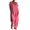 Pink, variant on Jgppe Women's Oversized Rompers with Pockets Wide Leg V Neck Short Sleeve Baggy Jumpsuits Summer Outfits