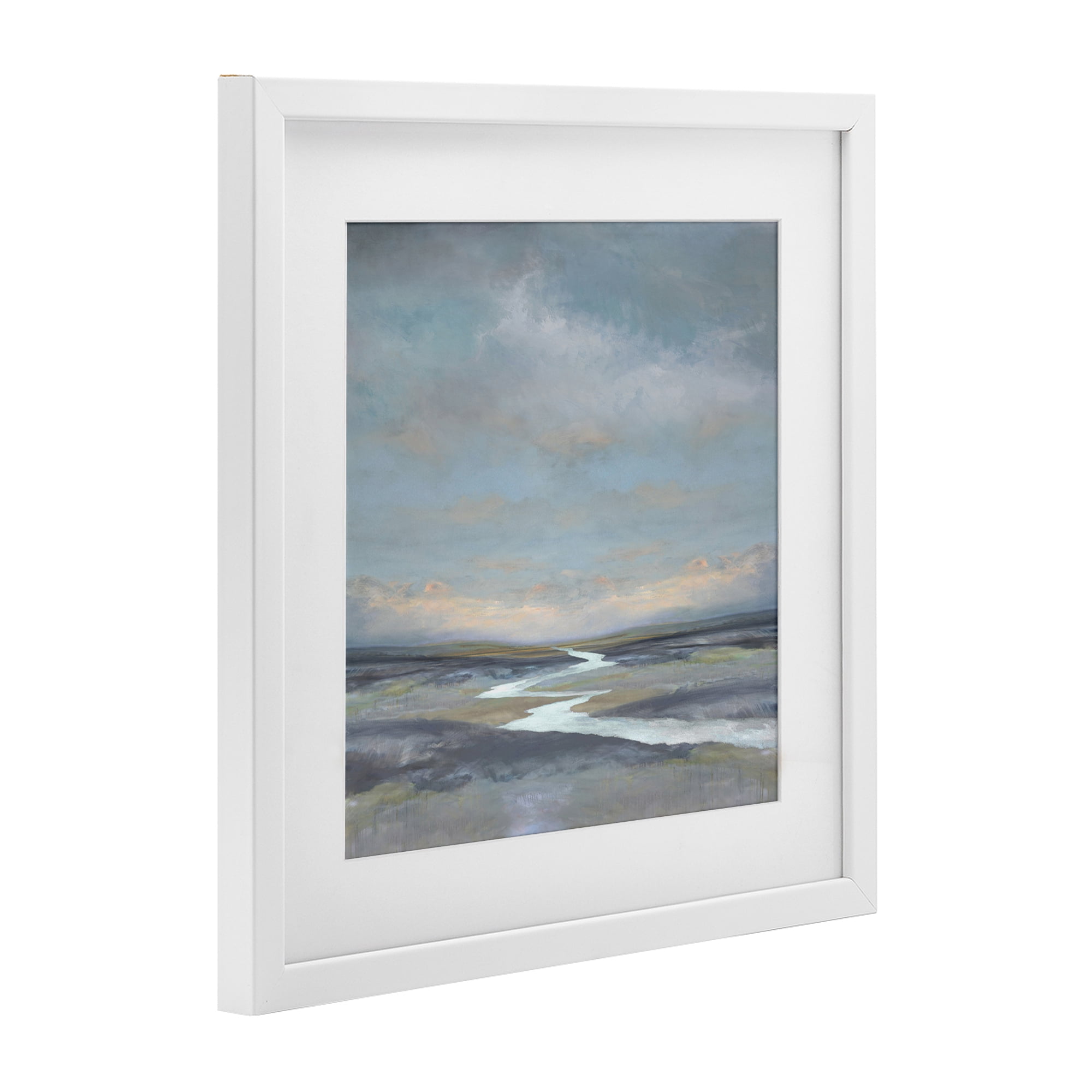 Stupell Industries Riverbend Misty Atmosphere White Framed Print Under Glass, design by Christy McKee