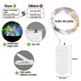 thumbnail image 5 of EEEkit 6.6' Indoor Outdoor Fairy String Light 20 LED Battery Operated Waterproof - 6 Pack, Multi-Color, 5 of 8