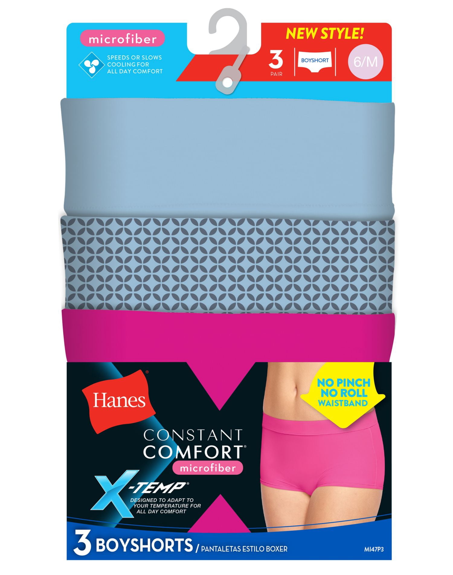 Hanes Womens X-Temp Constant Comfort 3 