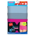 thumbnail image 1 of Hanes Womens X-Temp Constant Comfort 3-Pack Microfiber Modern Boyshorts, 8, 1 of 1