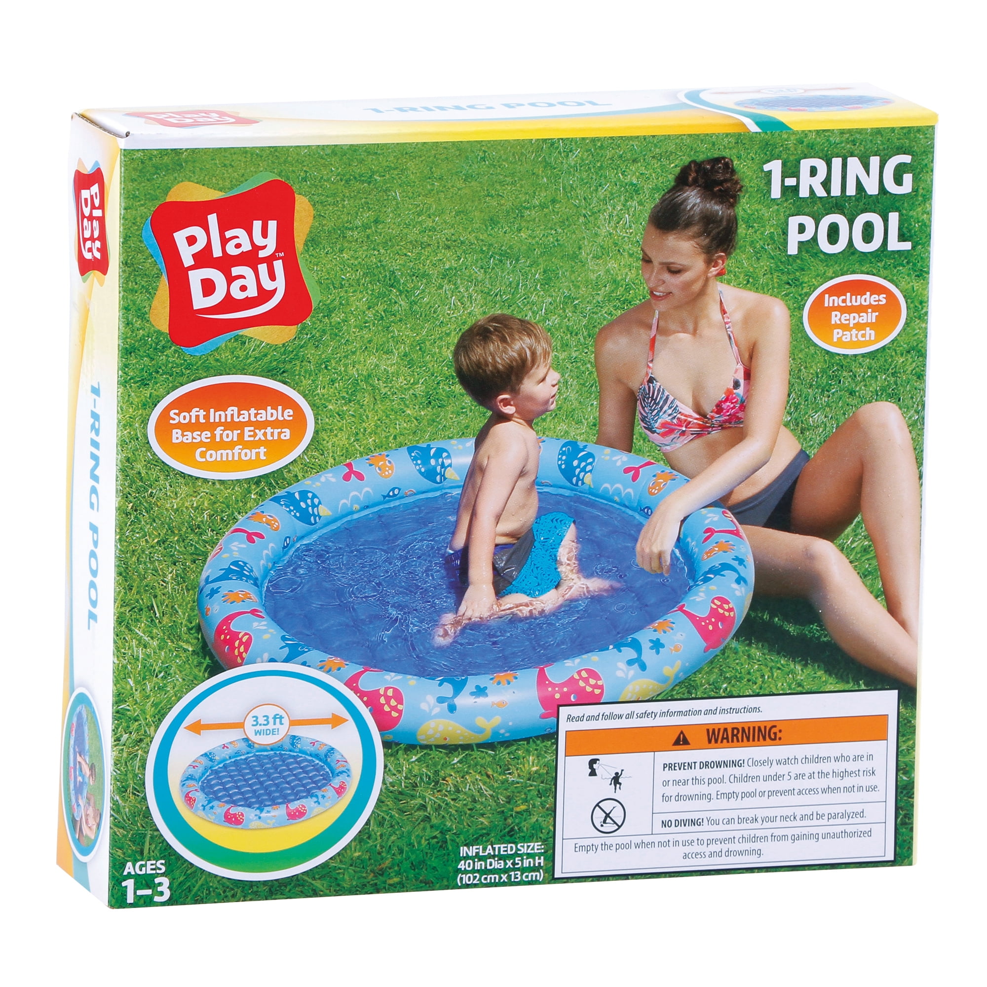one ring inflatable pool
