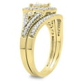 thumbnail image 2 of 0.50 Carat (ctw) 10K Yellow Gold Princess & Round Diamond Ladies Engagement Ring Bridal Set 1/2 CT, 2 of 4
