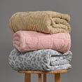 thumbnail image 6 of Joyfy Soft Grey Leopard Fleece Throw Blanket 50x60 Inches, 280GSM Cozy Cute Blanket for Couch - Aesthetic Home Room Decor and Gift for Women, Mom, Girls, 6 of 8
